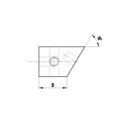 M5 кубический соединитель с угловым элементом, титан, DS 45 мм, для систем ZEISS A-5555-2442